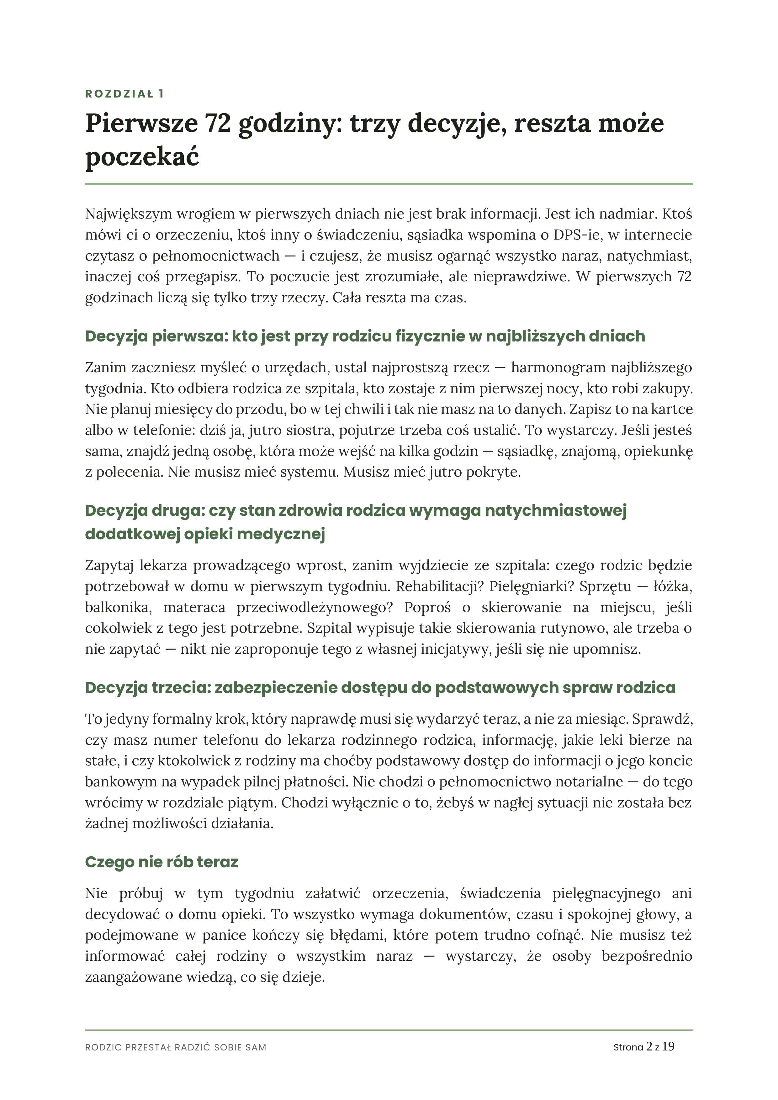 Podgląd rozdziału 1 — ciąg dalszy